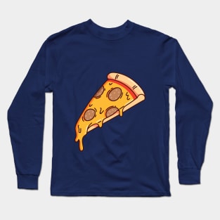 Pizza slice, pizza pice, pizza stickers, pizza sticker, pizza mask, pepperoni sticker, pepperoni mask Long Sleeve T-Shirt